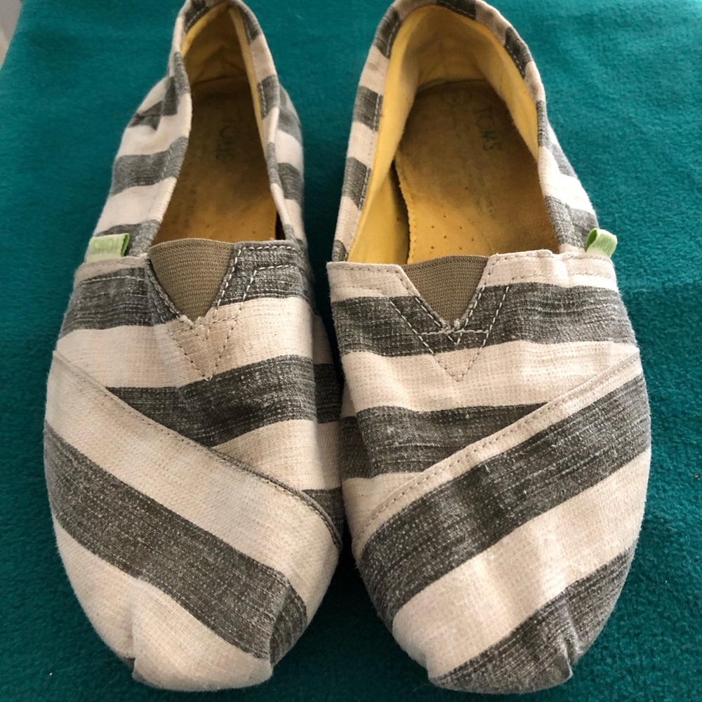 TOMS Striped Canvas Slip On